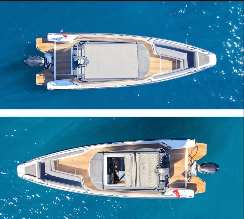Tesla Travel Axopar 28 Bodrum Deniz Taksi hizmeti için Bodrum Marina çıkışlı modern ve lüks VIP sürat teknesi ile özel deniz ulaşımı.