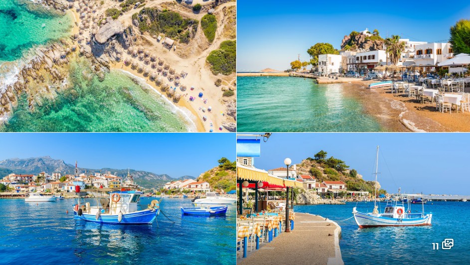 PATMOS'TA YAPILACAK ŞEYLER – Patmos Adası'nın tarihi Chora sokakları, Aziz Yuhanna Manastırı, Apokalipsis Mağarası, berrak plajları ve Ege Denizi manzarasını keşfeden ziyaretçiler.