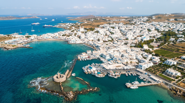 Bodrum to Paros Speed Boat Transfer with a private luxury speed boat across the Aegean Sea. Fast, safe, comfortable, and VIP sea transfer service from Bodrum, Turkey to Paros, Greece.