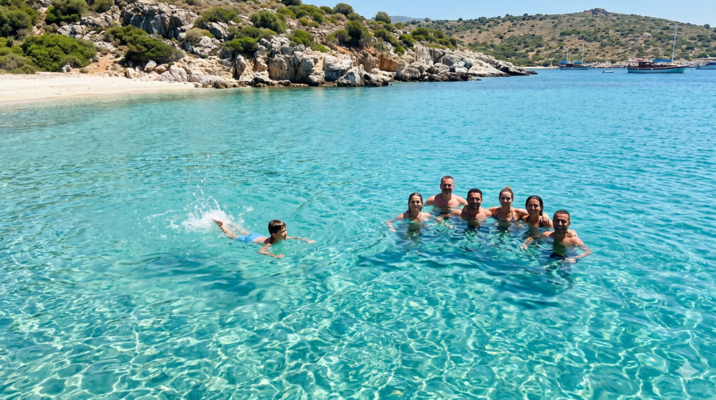 Bodrum'dan motor yatla Orak Adası özel tekne turu